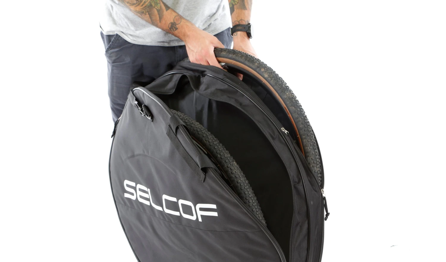 Selcof Padded Double Wheel And Tyre Bag - Image 8