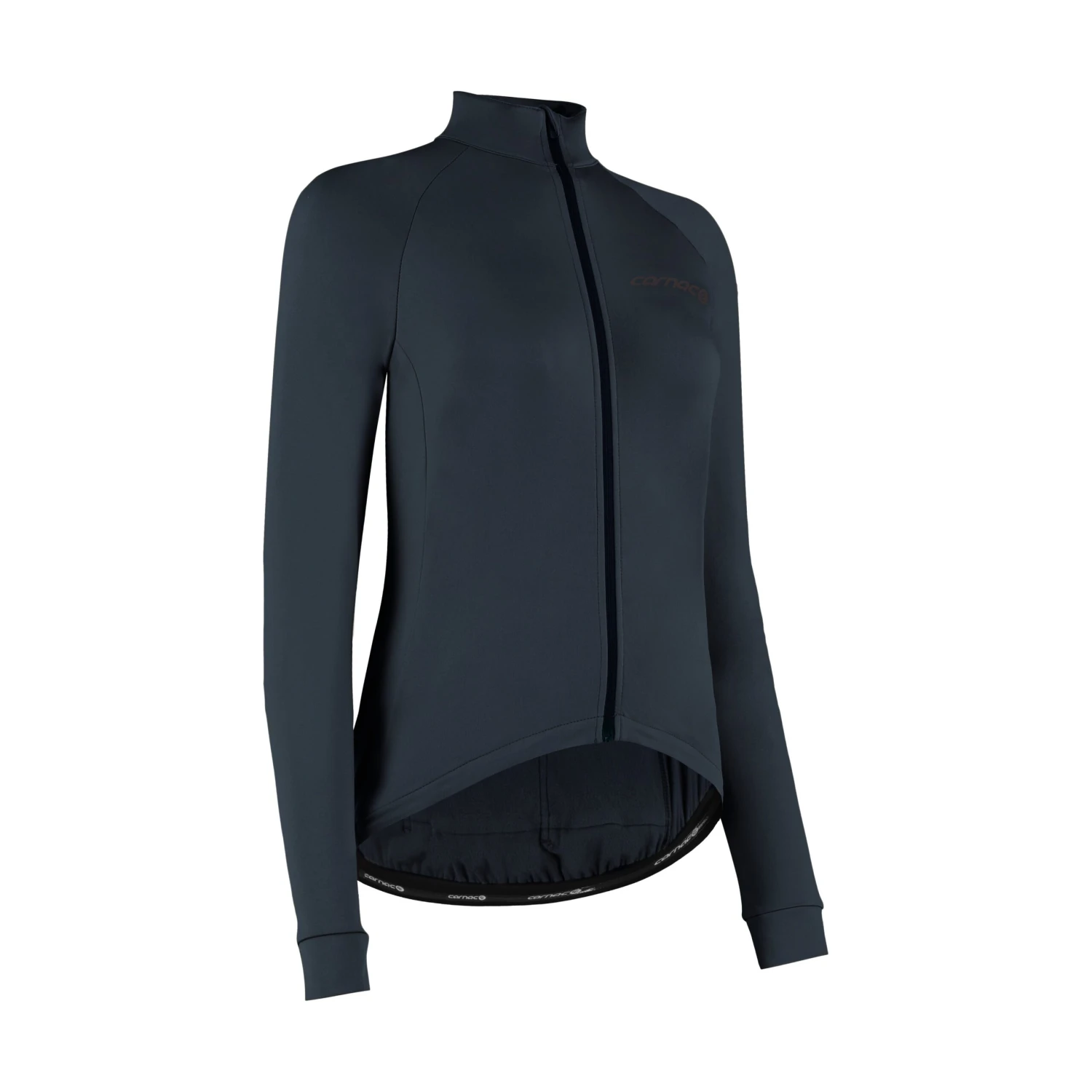 Carnac Women's Charcoal Long Sleeve Cycling Jersey - Image 3