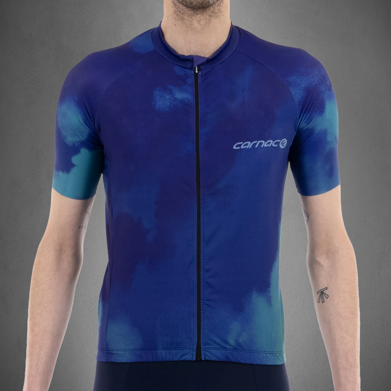 Carnac Men's Meteo Short Sleeve Jersey / Blue - Image 3