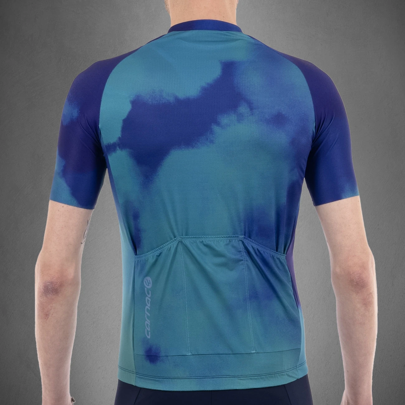 Carnac Men's Meteo Short Sleeve Jersey / Blue - Image 4