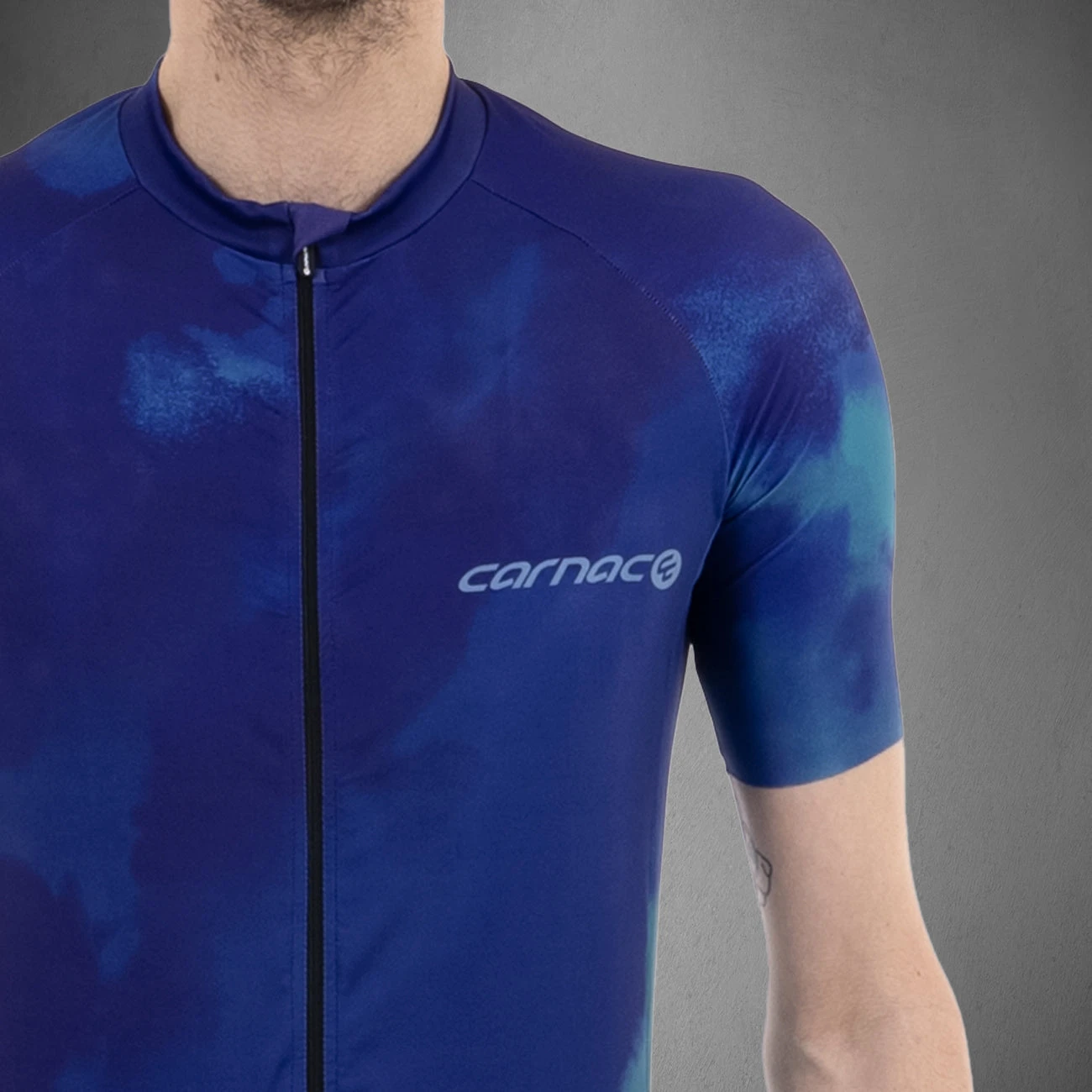 Carnac Men's Meteo Short Sleeve Jersey / Blue - Image 5