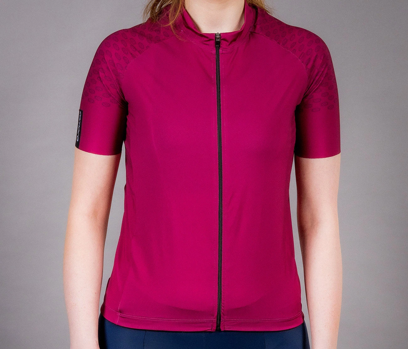 Carnac Women's Short Sleeve Jersey / Burgundy - Image 3