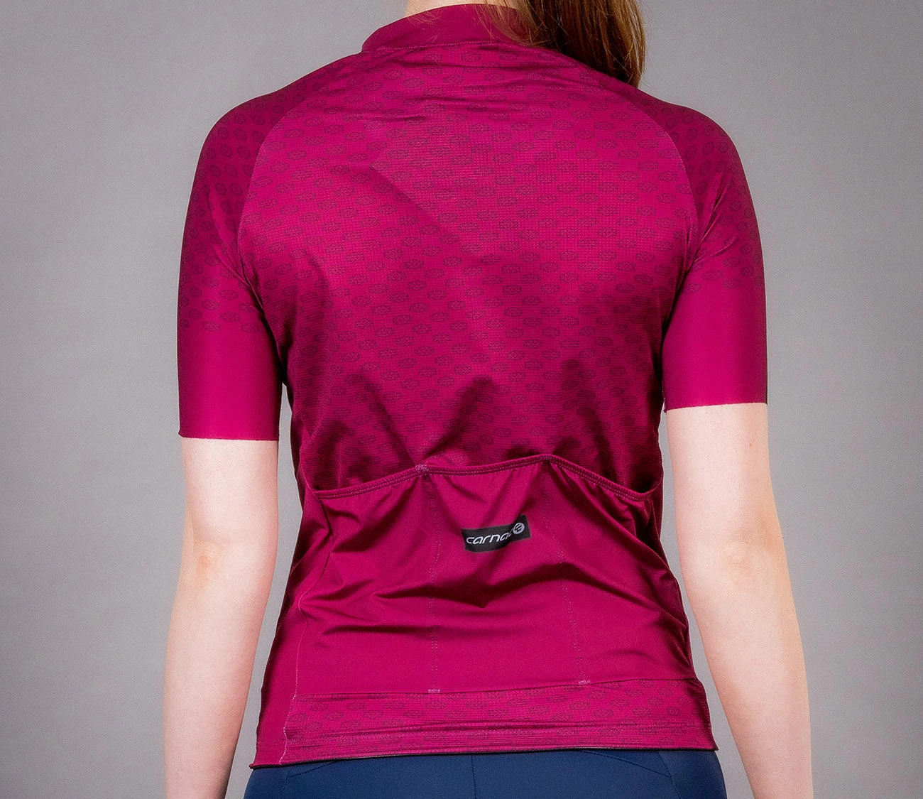 Carnac Women's Short Sleeve Jersey / Burgundy - Image 4