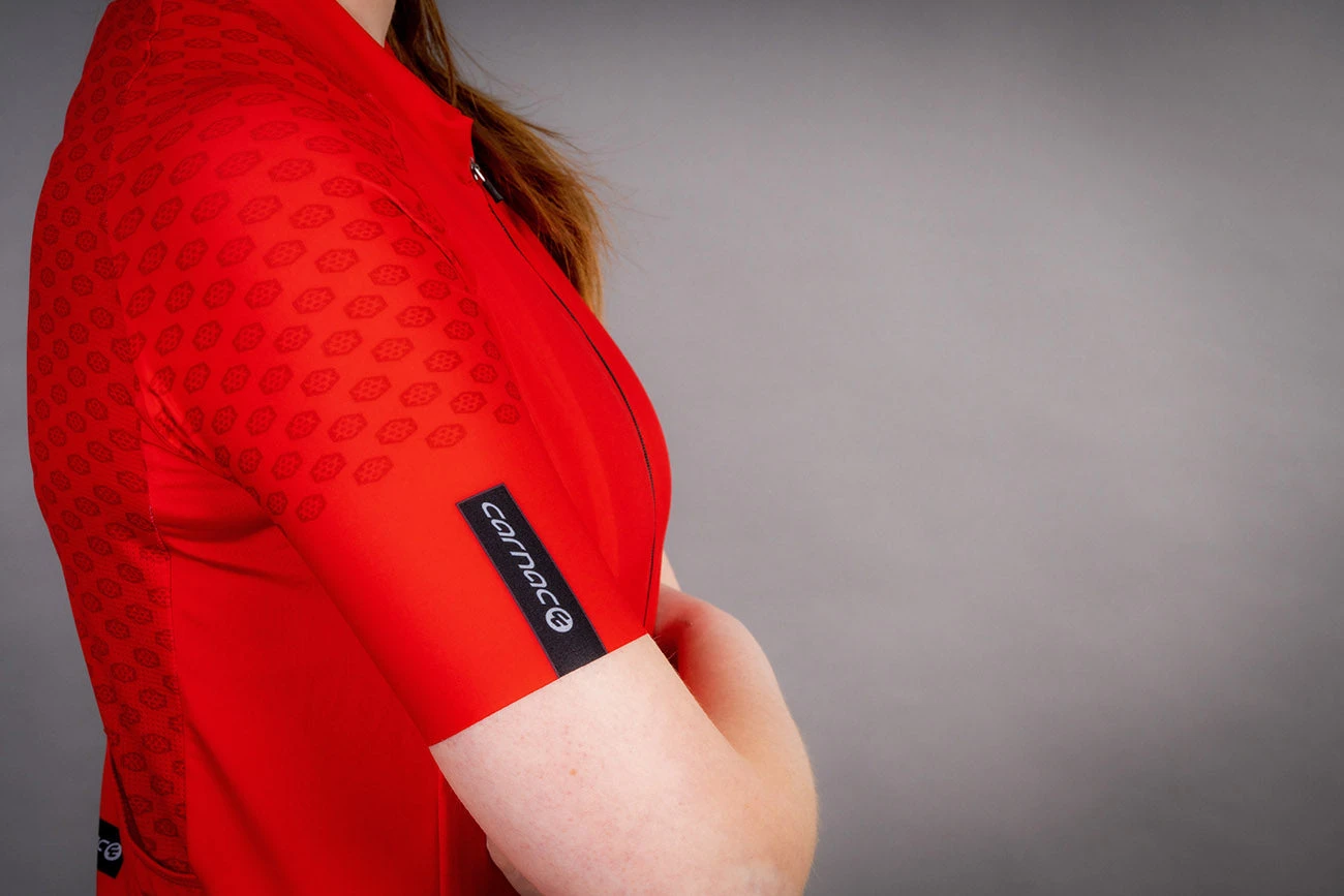 Carnac Women's Short Sleeve Jersey / Red - Image 4