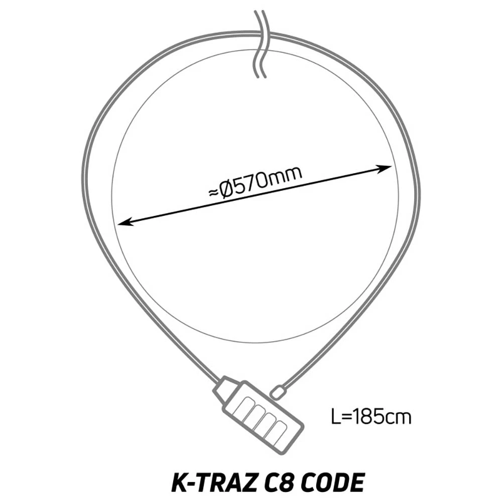Zefal K-Traz C8 Bicycle Lock - Image 3