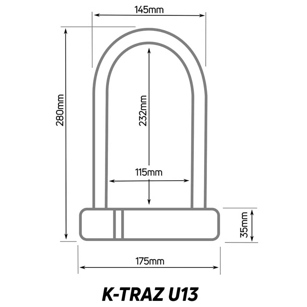 Zefal K-Traz U13 Bicycle U-Lock - Image 4